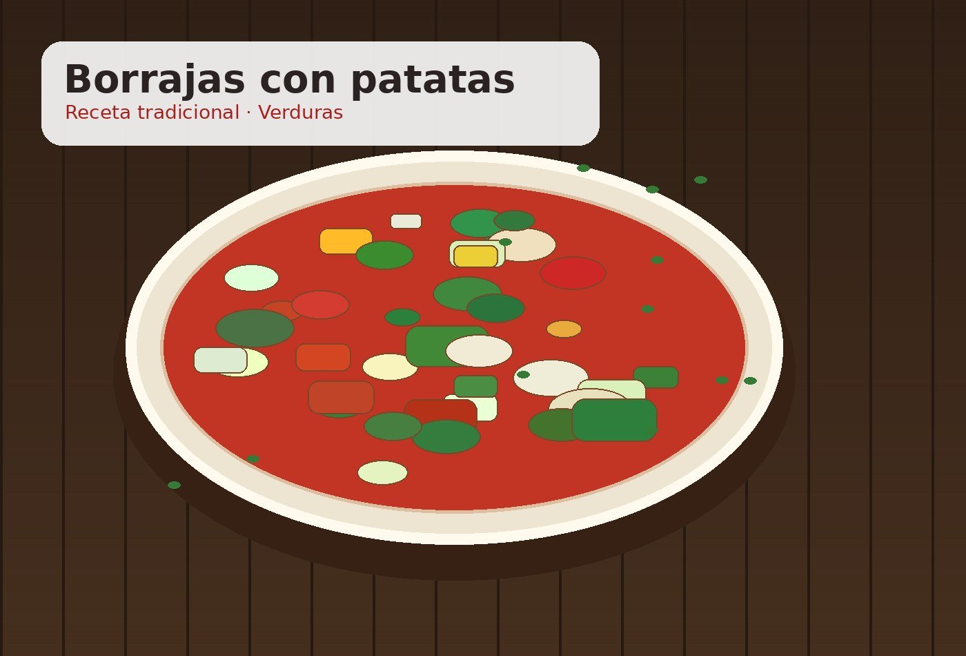 Borrajas con patatas