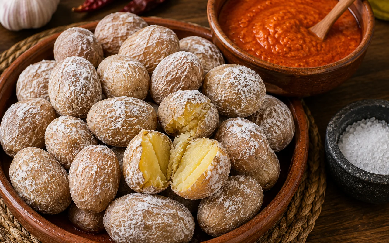 Papas arrugadas con mojo picón