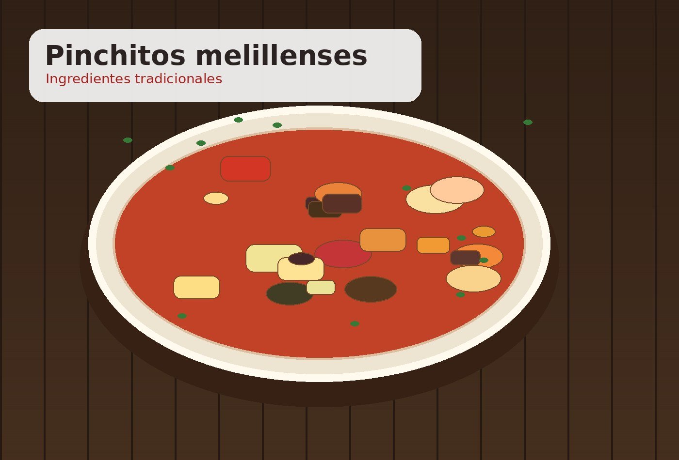Ingredientes para Pinchitos melillenses