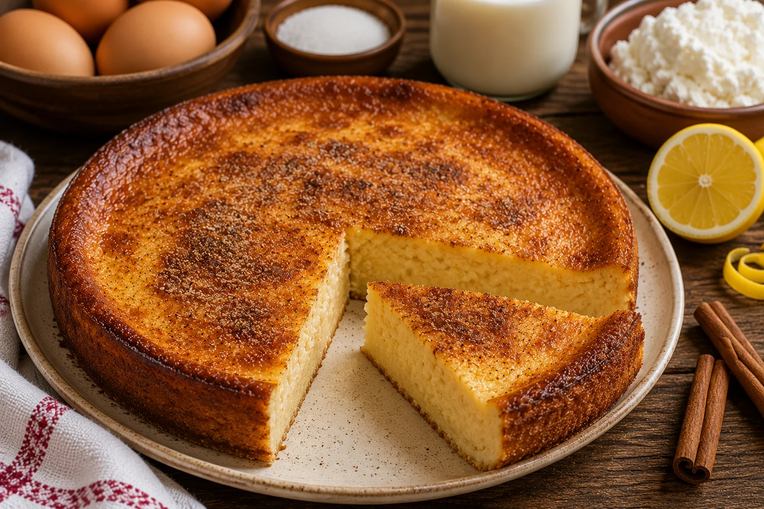Quesada pasiega terminado