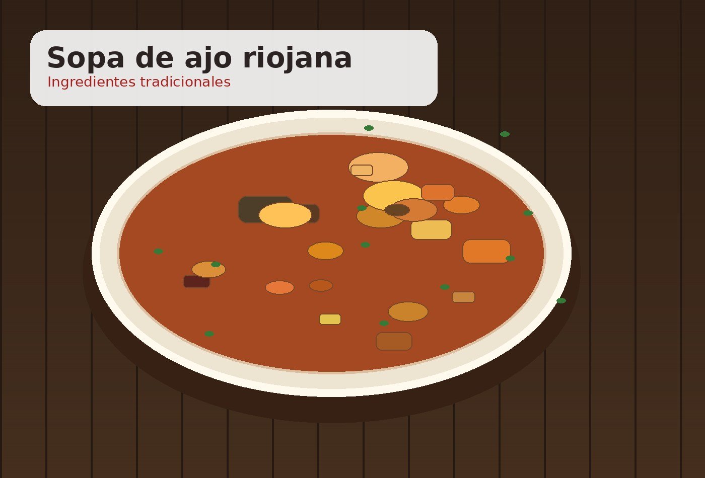 Ingredientes para Sopa de ajo riojana