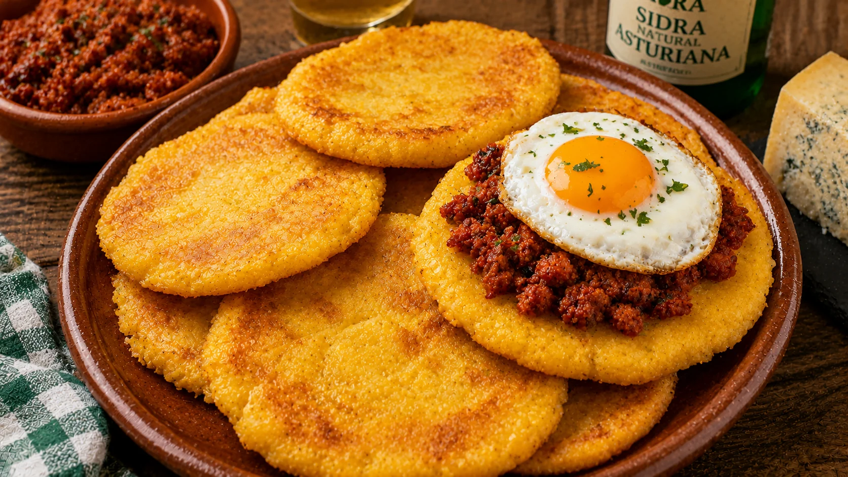 Tortos de maíz asturianos terminado